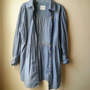 -- SOLD -- Long button up shirt dress