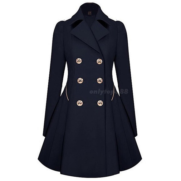 Light Slim Coat Double Breasted ..cream available