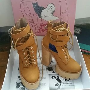Jeffrey Cambell Abner Boots in Wheat