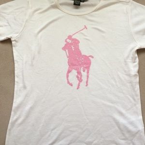 Ralph Lauren pink pony t shirt