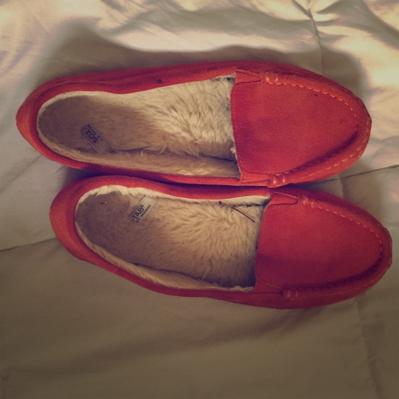 Orange Moccasins