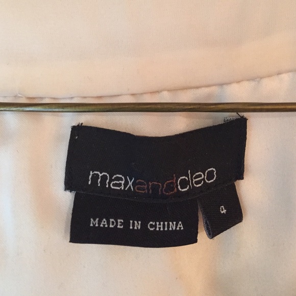 Max and Cleo creme ruffled dress - Picture 2 of 4