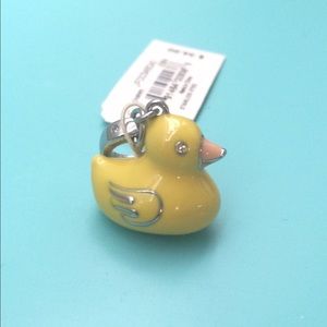 NWT Fossil Duck Charm in Silver