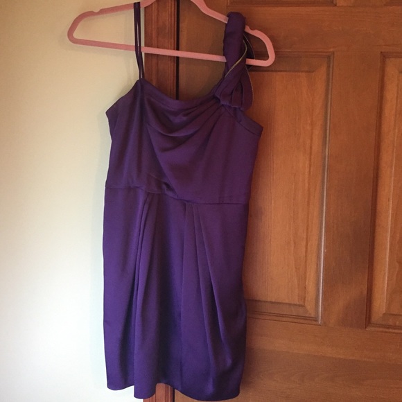 BCBG maxazria one shoulder homecoming dress - Picture 1 of 4