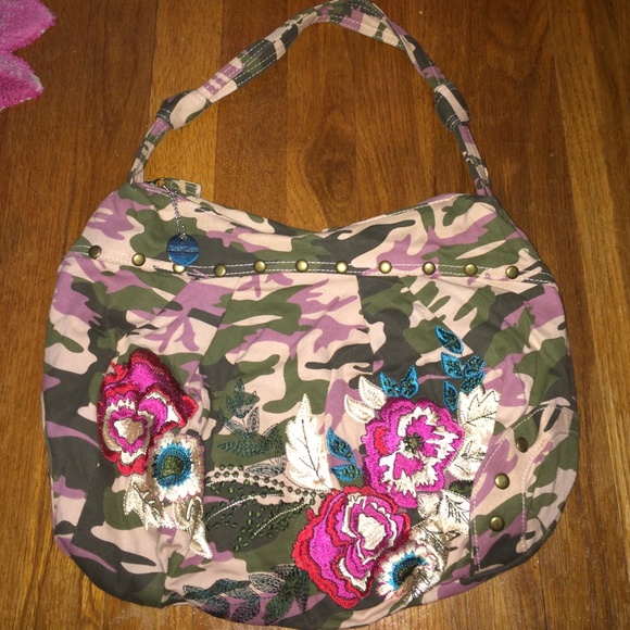 Army fatigue shoulder bag