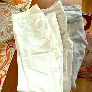 SIP Lot 3 pairs Zara H&M Skinny jeans white grey