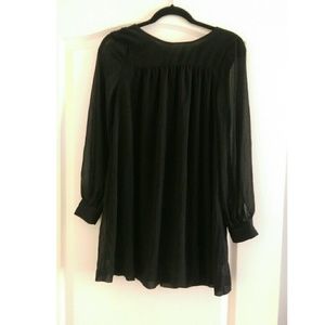 Black flowy semi formal dress