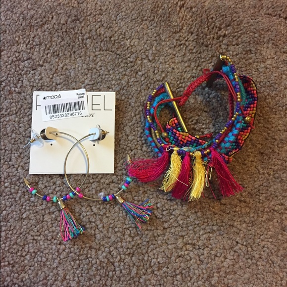 Bracelet and matching earrings