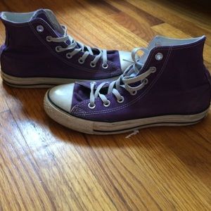 High top purple converse