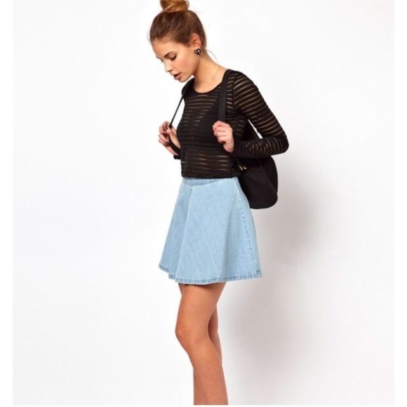 ASOS | GLAMOROUS UK DENIM CIRCLE SKIRT 💖