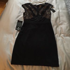 Bebe black and lace dress