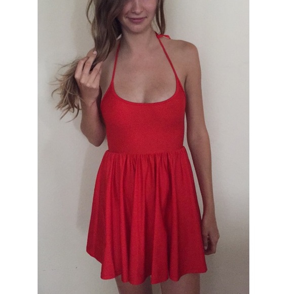 Red American Apparel dress