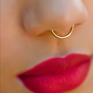 💞reserved @muhkayeluh 💞 Gold Faux Nose Septum