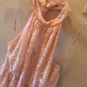 Halter lace dress