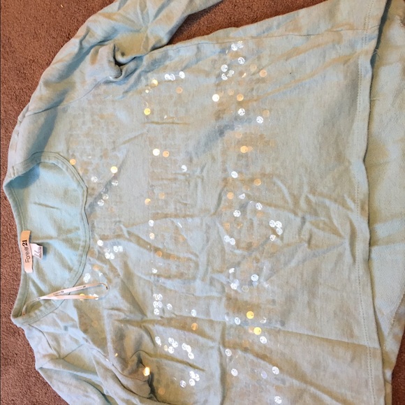 Long sleeve sequence shirt