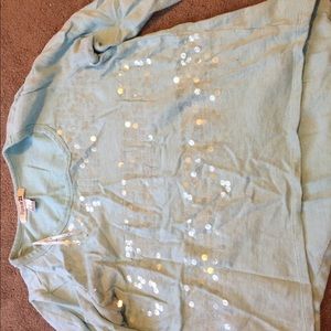 Long sleeve sequence shirt