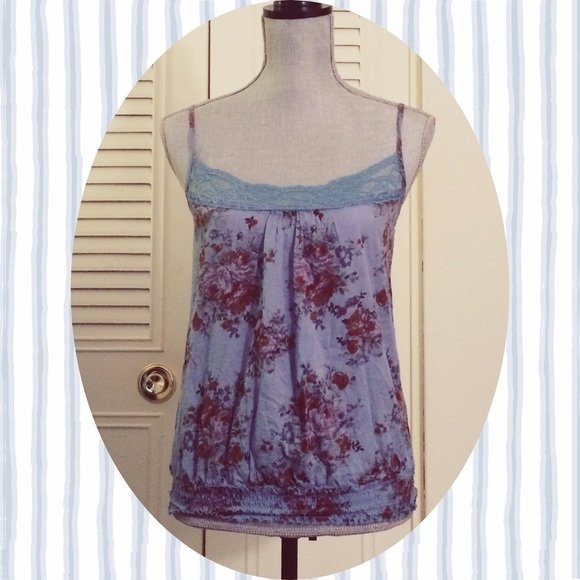 Blue Printed Top