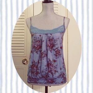Blue Printed Top
