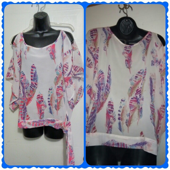 SOLD ON MERCARI Apollo Feather Blouse