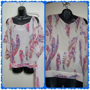 SOLD ON MERCARI Apollo Feather Blouse