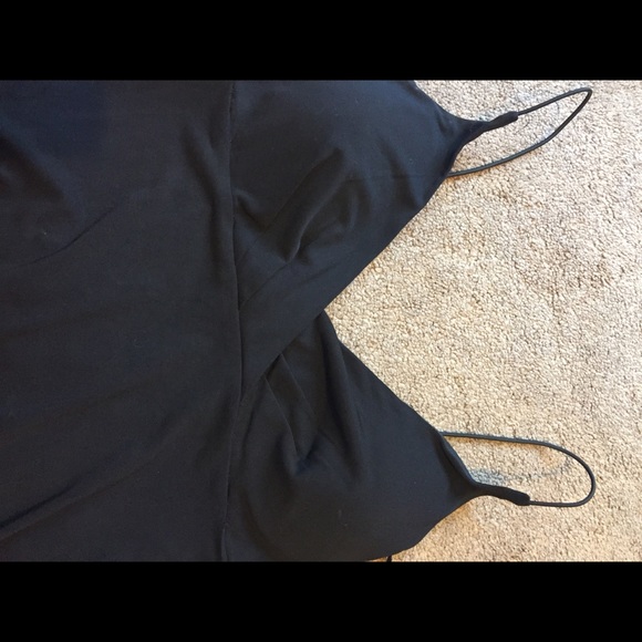 Black high low dress