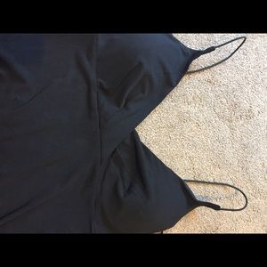 Black high low dress