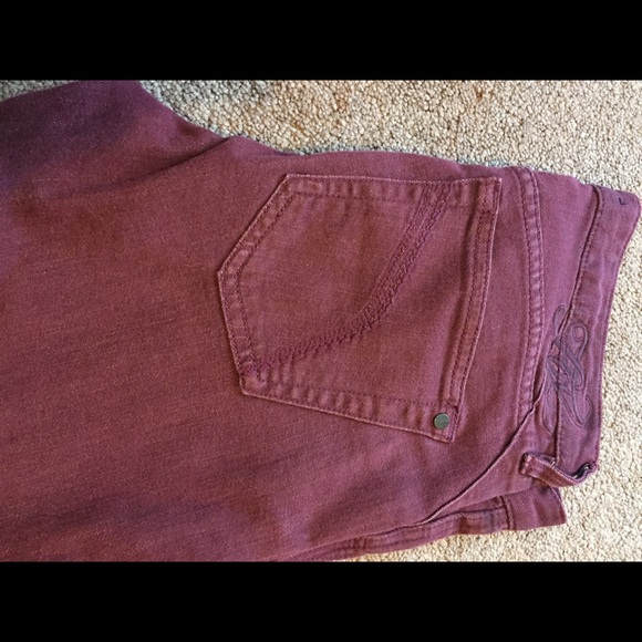 Maroon jeans