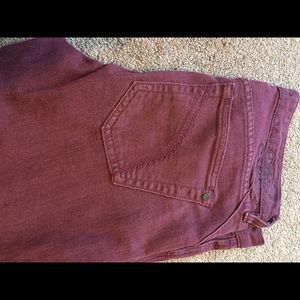 Maroon jeans