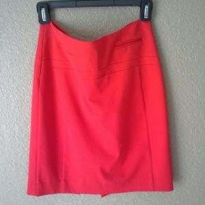 Red Express pencil skirt