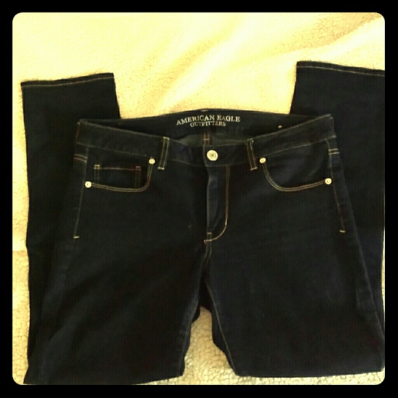 Dark blue American Eagle skinnies
