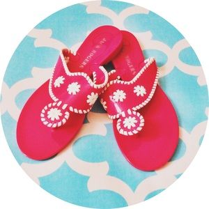 Jack Rogers Navajo Jelly Sandals Pink Size 6