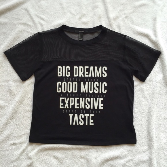 BUNDLED [forever 21] mesh-paneled T - Picture 2 of 4