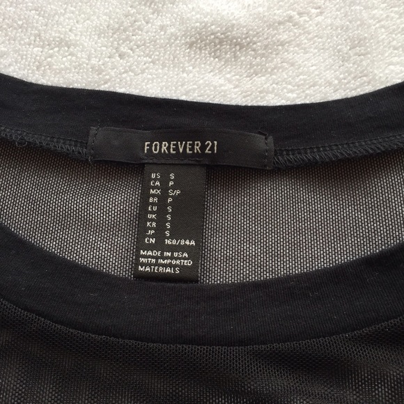BUNDLED [forever 21] mesh-paneled T - Picture 3 of 4
