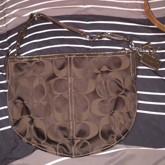 Brown coach bag