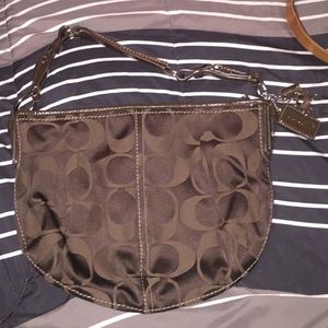 Brown coach bag