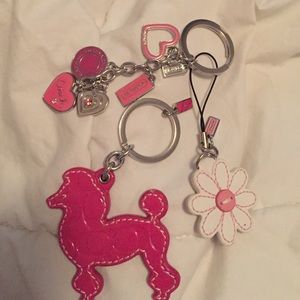 3 Coach key chains; separate for $10 or 3 for $35
