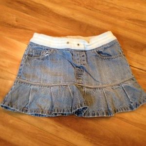Justice jean skirt with attached shorts