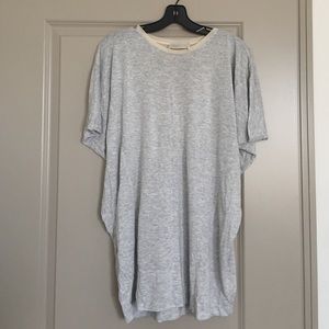 Zara t shirt with chiffon back detail!