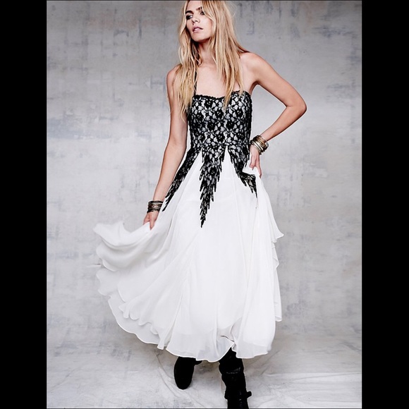 💜bundled Free People black and white  gown - Picture 4 of 4