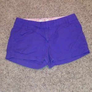 J. Crew Purple Chino Shorts!