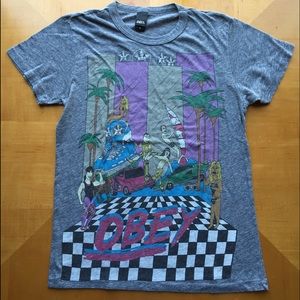 OBEY Men's T-Shirt (Party with the Posse)