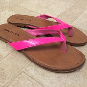 Hot Pink Flip Flops