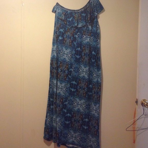 Blue maxi dress