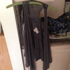 Beautiful grey with lace cover up