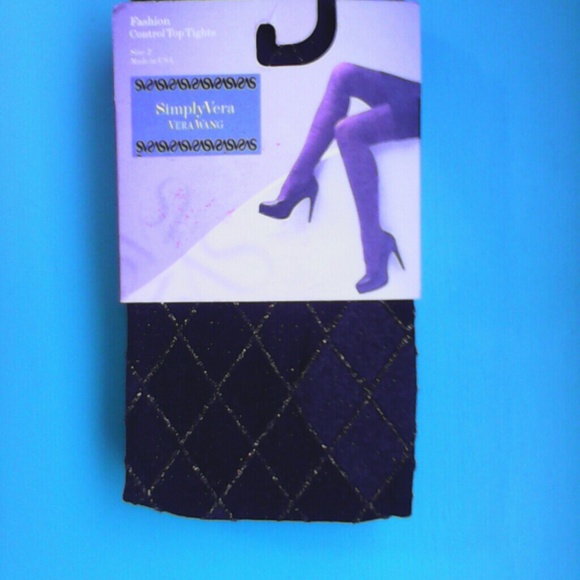 Simply Vera fashion tights black & gold