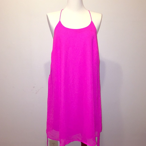 Hot pink dress