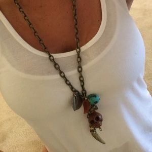 Skull & Horn Necklace