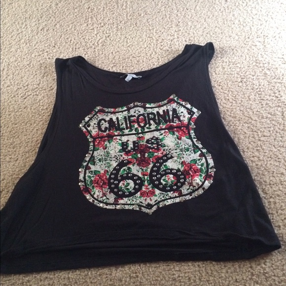 California printed tank top