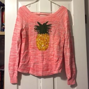 UO - LIKE NEW - pink pineapple sweater