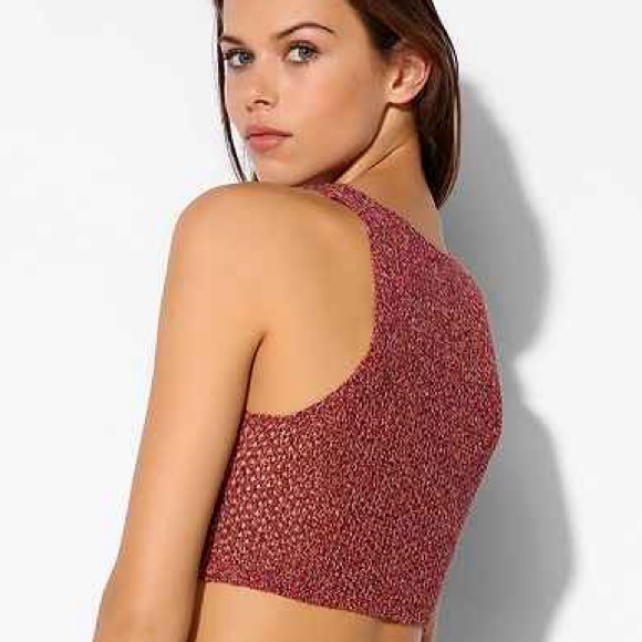 Urban Outfitters Tops Urban Outfitters Red Sweater Bra Top Poshmark